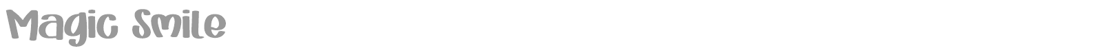 Magic Smile font preview